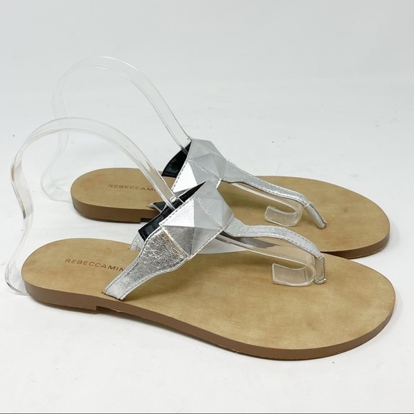 REBECCA MINKOFF Women’s ELOISE Silver Sandal - Picture 1 of 9
